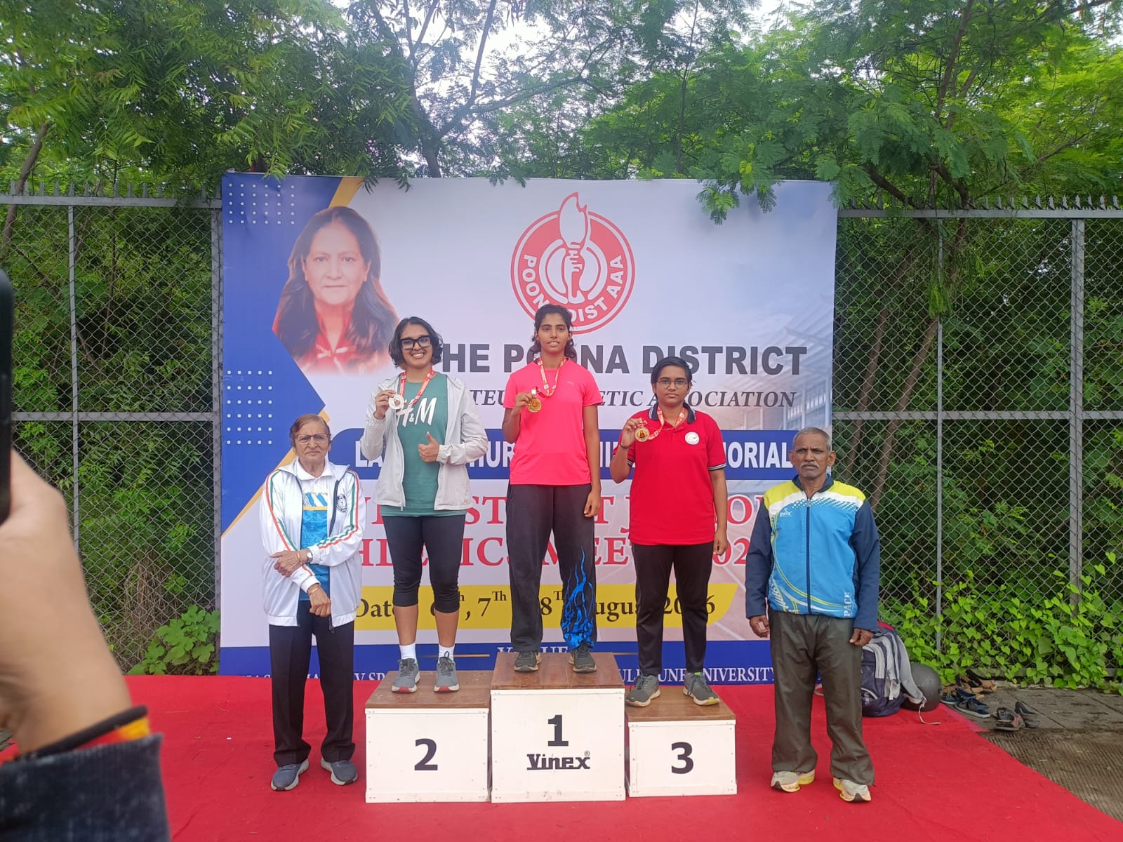 The Pune District Amateur  Athletic Meet 2026 held at Savitribai Phule Pune University Pune  U-18 Javelin Throw  Aditi Sunil Rodage 🥉
